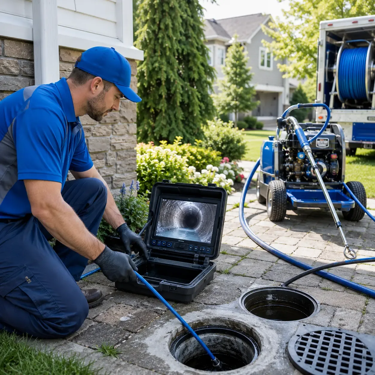 Outdoor drain cleaning professionals serving Fairless Hills, PA
