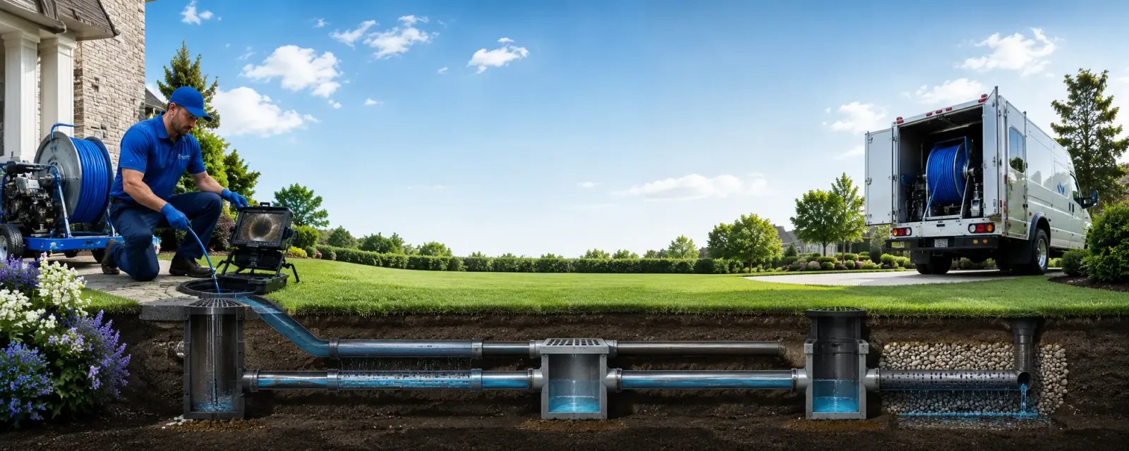 Outdoor drain cleaning information for Fairless Hills, PA
